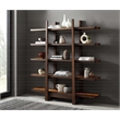 Bamax Kendall Shelf in Coffee with Cinnamon Bengal Stripe Inlay