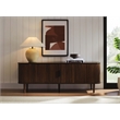 Bamax Carson Console Table / Retractable Door Sideboard in Coffee