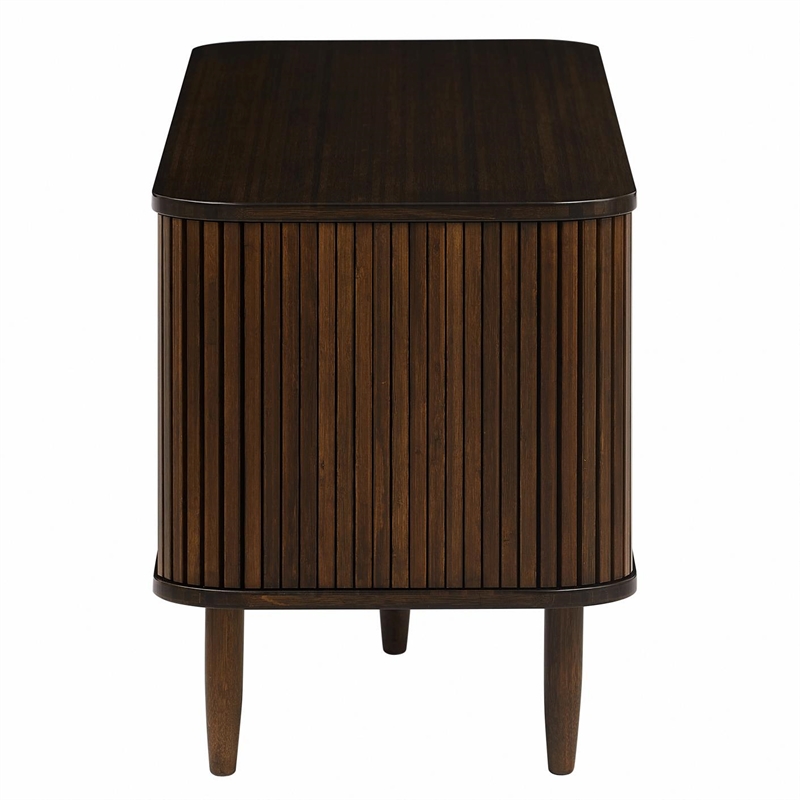 Bamax Carson Console Table / Retractable Door Sideboard in Coffee