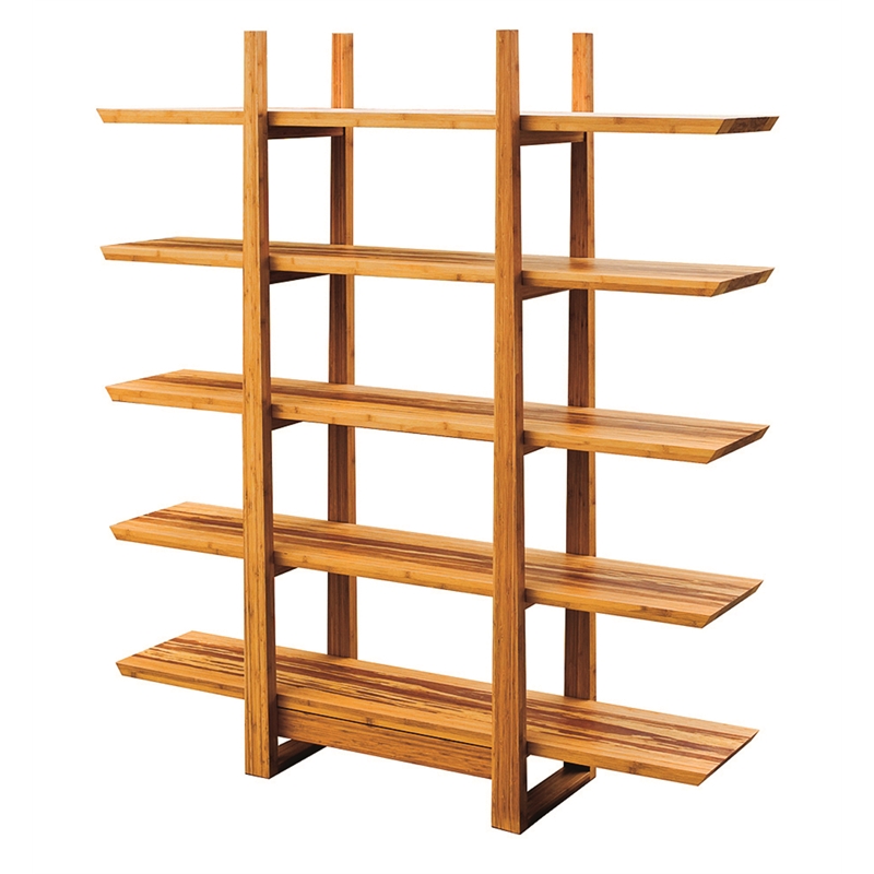 Bamax Kendall Shelf in Golden with Cinnamon Bengal Stripe Inlay