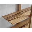 Bamax Kendall Shelf in Golden with Cinnamon Bengal Stripe Inlay