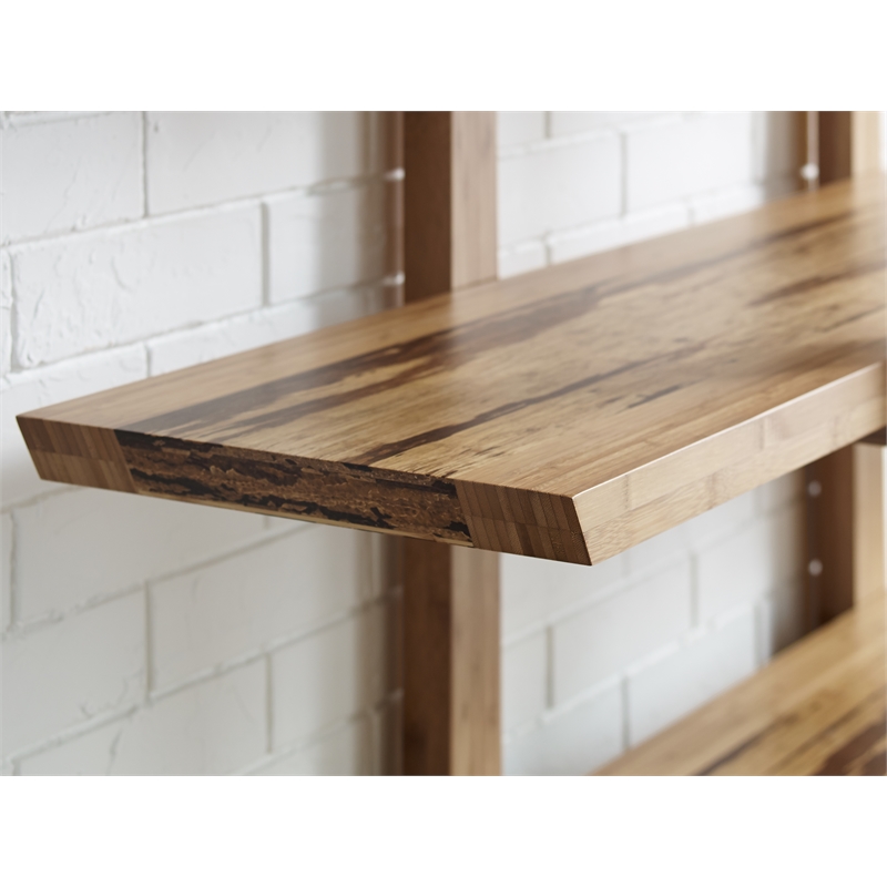 Bamax Kendall Shelf in Golden with Cinnamon Bengal Stripe Inlay