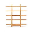 Bamax Kendall Shelf in Golden with Cinnamon Bengal Stripe Inlay