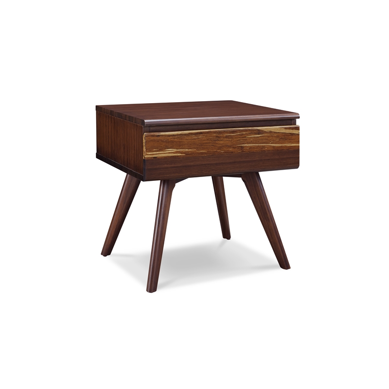 Bamax Sarah Nightstand in Burgundy