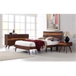 Bamax Sarah Nightstand in Burgundy