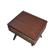 Bamax Sarah Nightstand in Burgundy