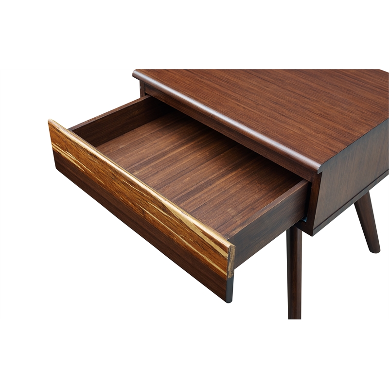 Bamax Sarah Nightstand in Burgundy