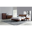 Bamax Sarah Nightstand in Burgundy