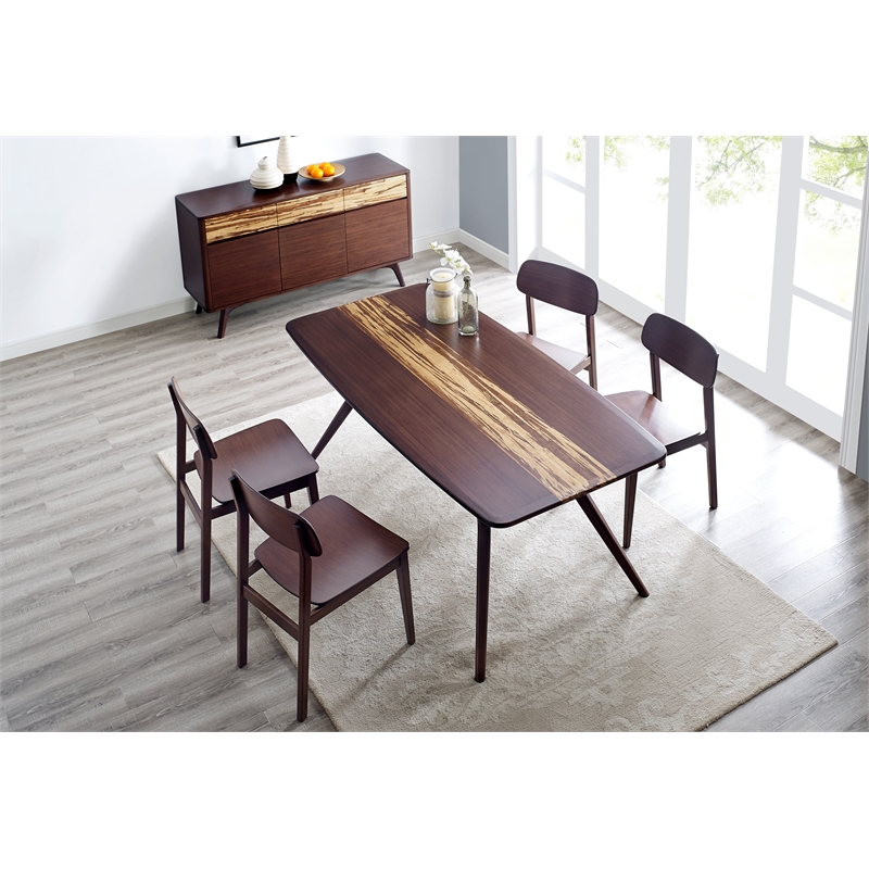 Bamax Sarah Dining Table in Burgundy