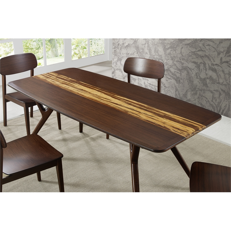Bamax Sarah Dining Table in Burgundy
