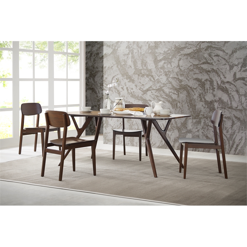 Bamax Sarah Dining Table in Burgundy