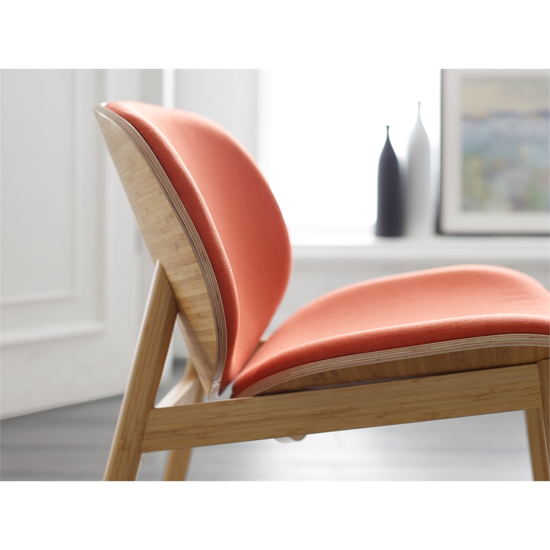 Bamax Anna Lounge Chair in Sand-Red