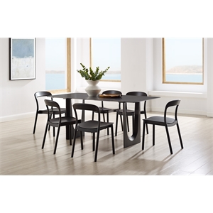 Bamax Layla Dining Table in Charcoal