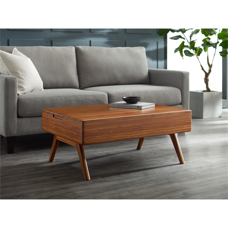 Bamax Pella Lift Top Coffee Table in Copper