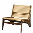 Bamax Axol Lounge Chair in Coffee and Sand