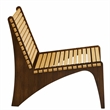 Bamax Axol Lounge Chair in Coffee and Sand