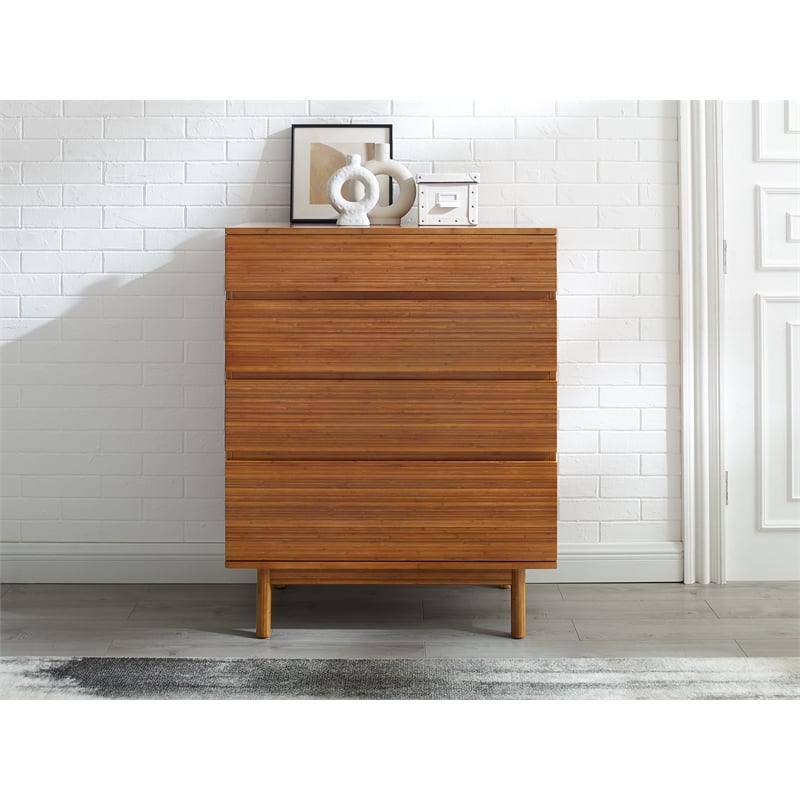 Bamax Hansen 4 Drawer High Chest in Copper