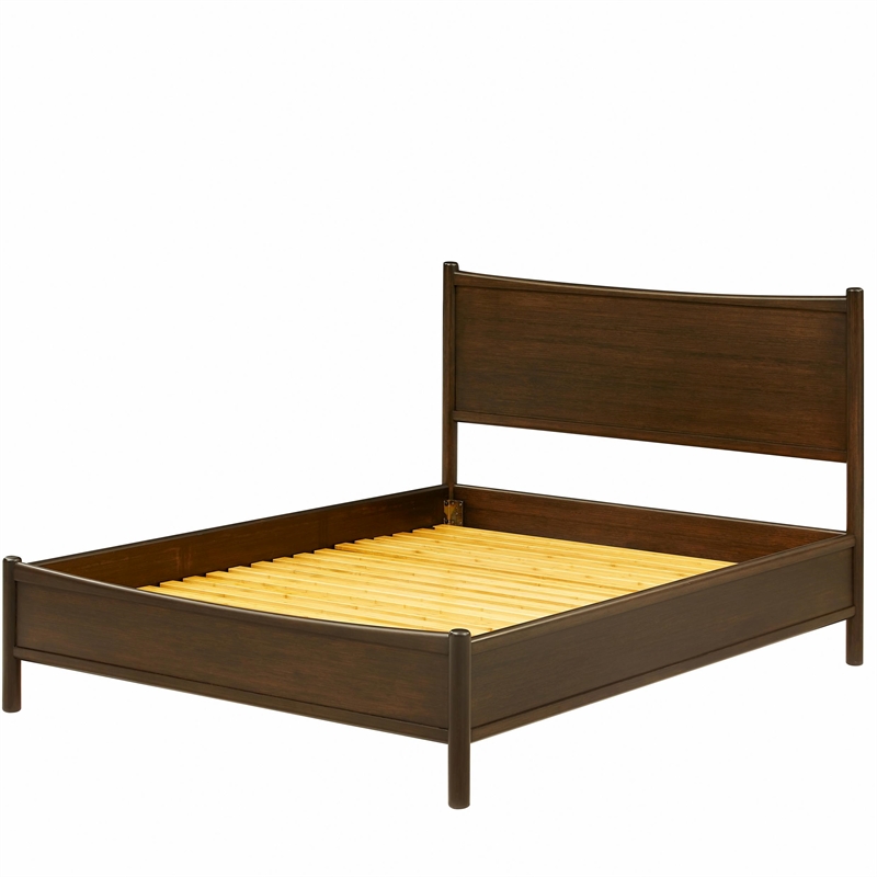 Bamax Teagan Queen Bed in Coffee
