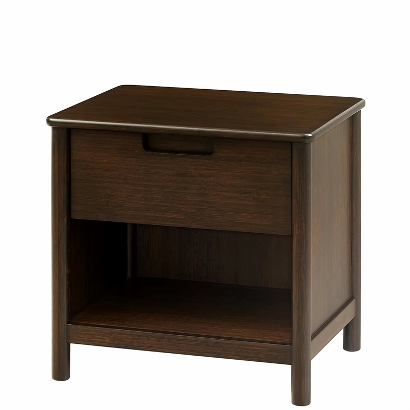 Bamax Teagan Nightstand in Coffee