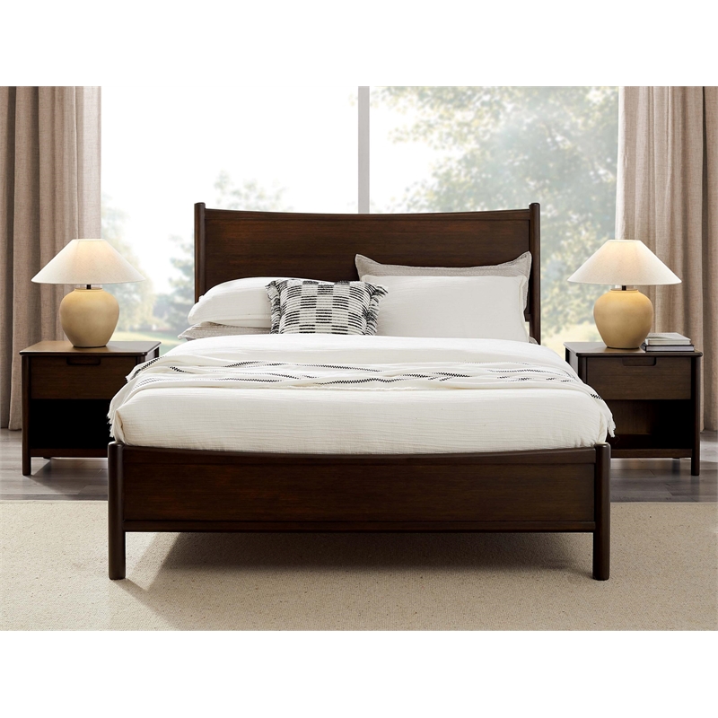 Bamax Teagan Nightstand in Coffee