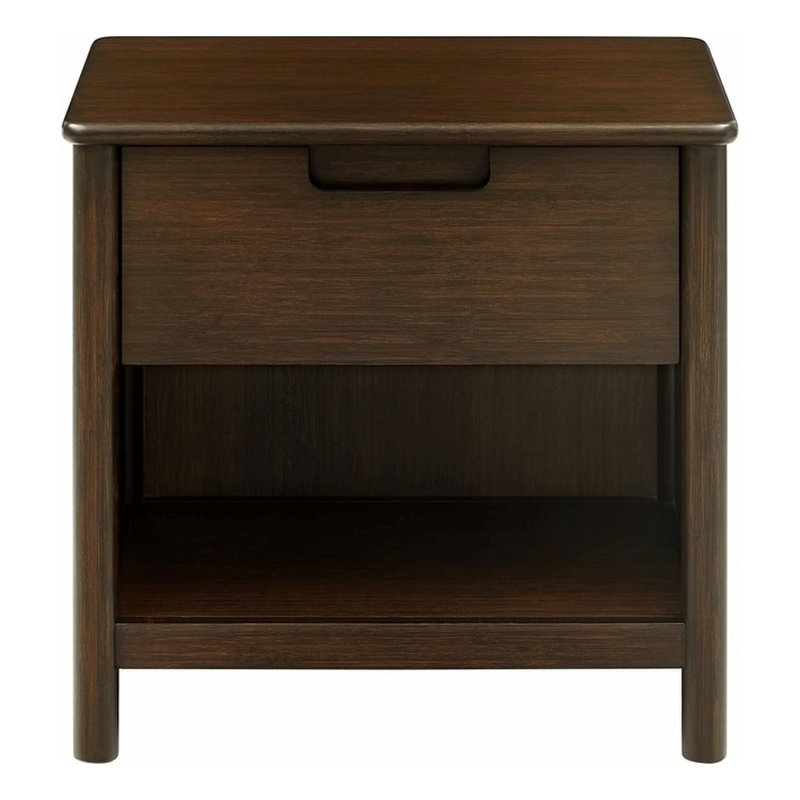 Bamax Teagan Nightstand in Coffee