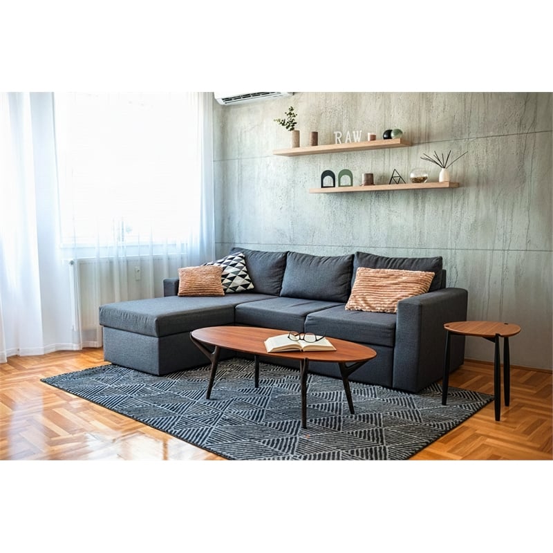 Bamax Trinity Side Table in Copper And Charcoal