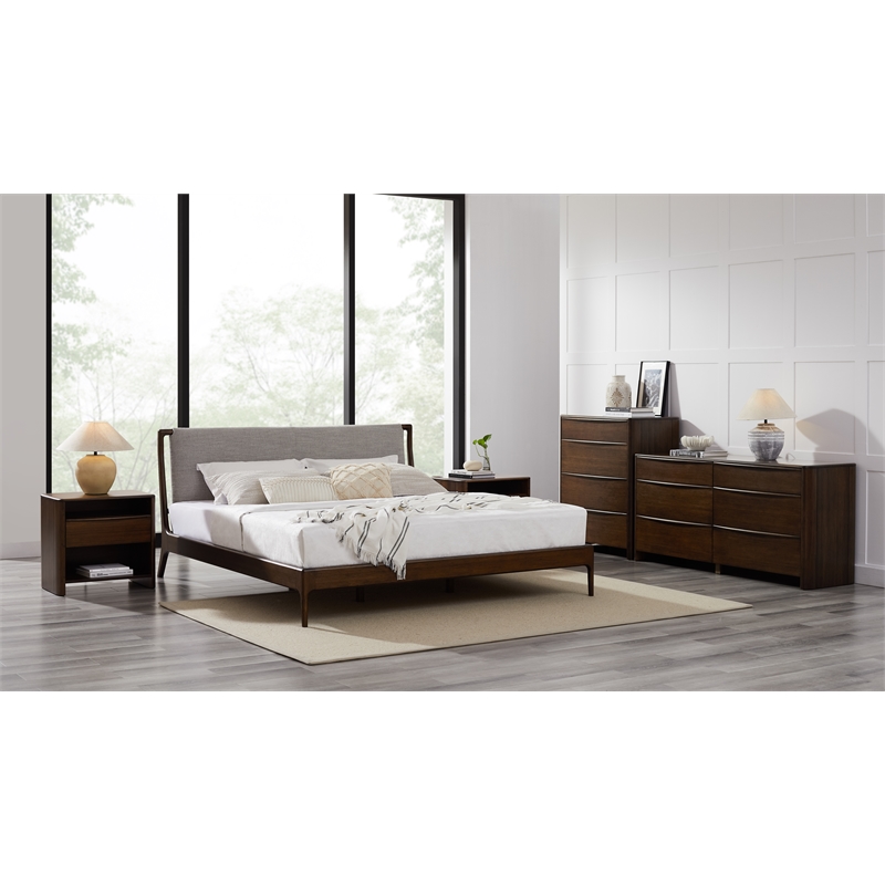 Bamax Alora Nightstand in Coffee