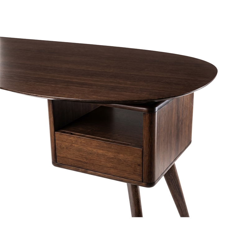 Bamax Cyrus Desk in Coffee