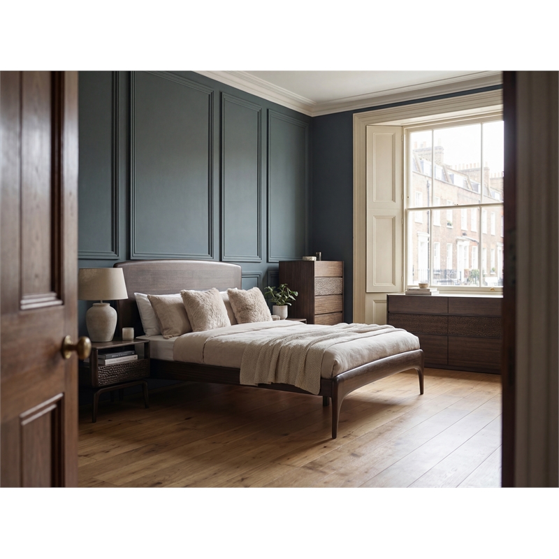 Bamax River Queen Bed in Coffee