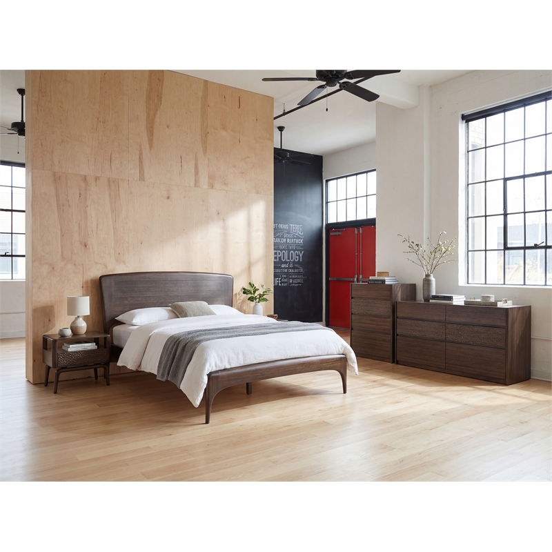 Bamax River Queen Bed in Coffee