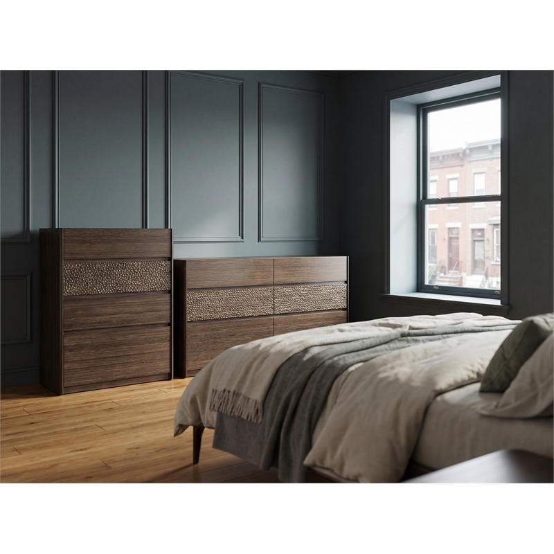 Bamax River King Bed in Coffee