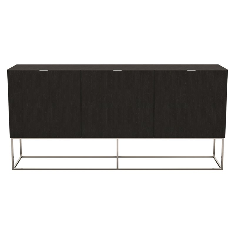 Casabianca Modern Vizzione Engineered Wood Buffet-Server in Dark Gray Oak
