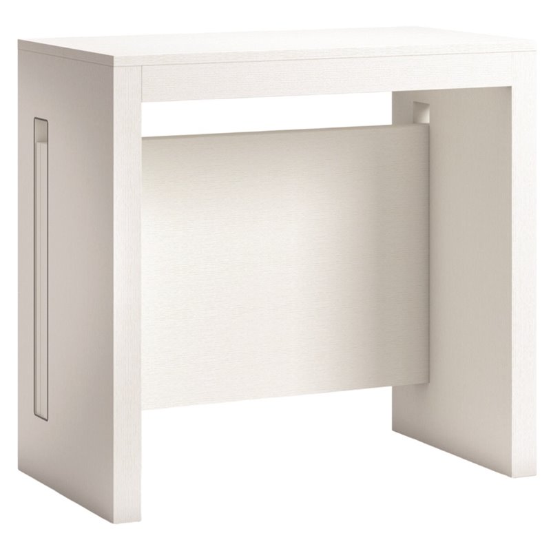 Modern Erika Engineered Wood Italian Extendable Console Table in White