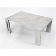 Modern Elasto Engineered Wood Italian Extendable Console Table in Gray