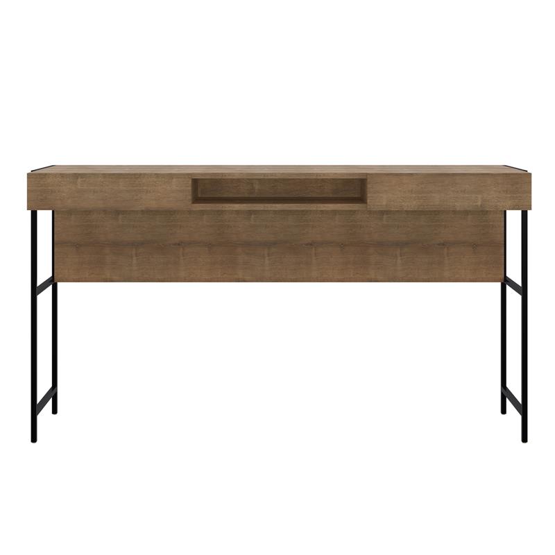 Casabianca Modern Clark Executive Engineered Wood Office Desk in Walnut