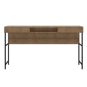 Casabianca Modern Clark Executive Engineered Wood Office Desk in Walnut