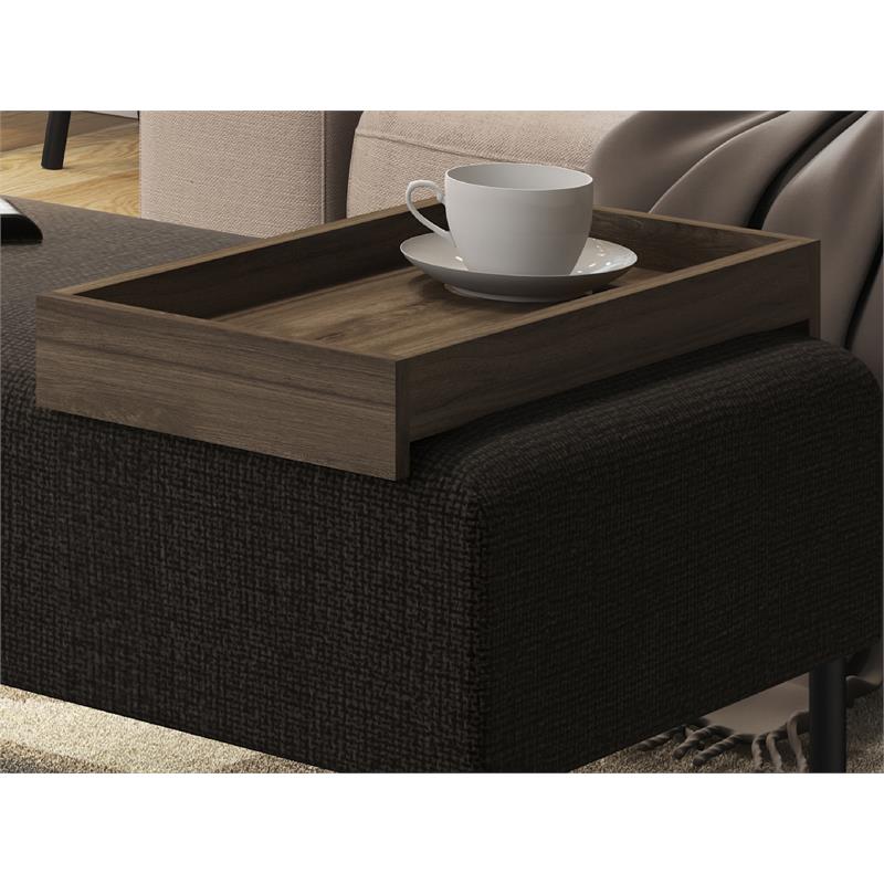 Casabianca Furniture Modern Ace Engineered Wood Bench in Brown