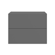 Casabianca Home Ayla Nightstand in Gray Matte