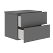 Casabianca Home Ayla Nightstand in Gray Matte
