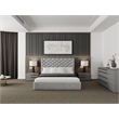 Casabianca Home Carter Left Nightstand in Gray Matte