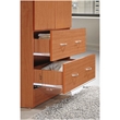 Hodedah 2 Door Armoire with 2 Drawers and Clothing Rod in Cherry Wood