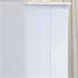 Hodedah 2 Door Armoire with 2 Drawers and Clothing Rod in White Wood