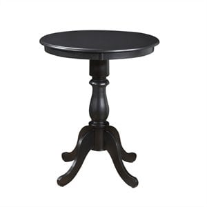Carolina Classics Portland 30&quot Round Pedestal Bar Table in Black