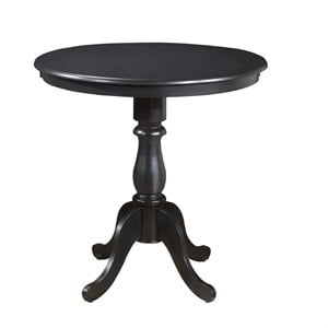 Carolina Classics Portland 36&quot Round Pedestal Bar Table in Black