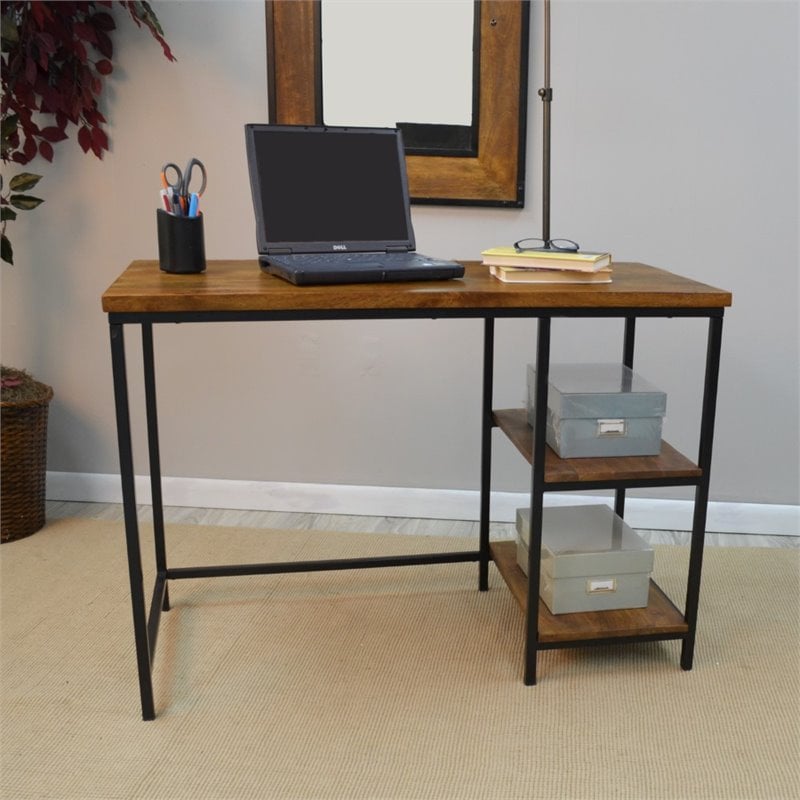 Carolina Classics Isaac Desk in Chestnut and Black