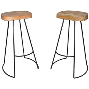 Carolina Classics Saga 31&quot Bar Stool in Natural (Set of 2)