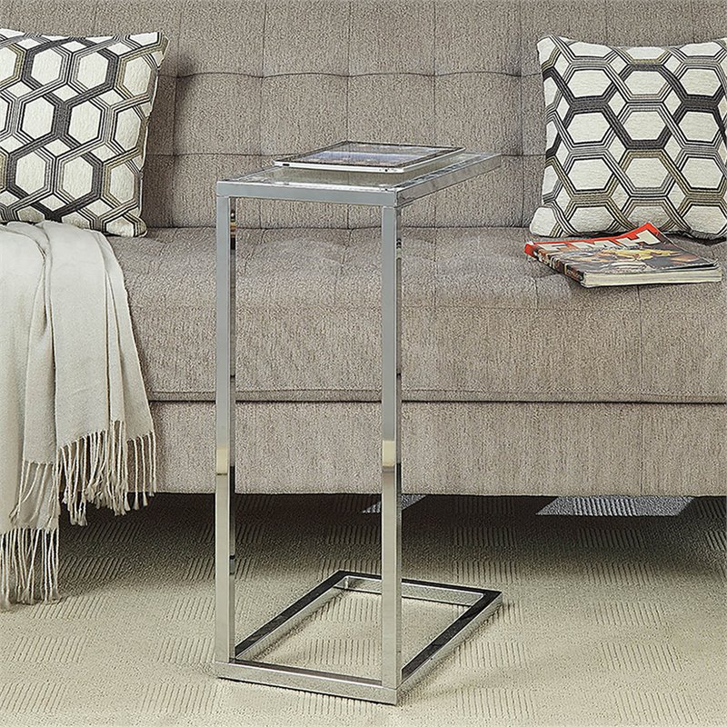 Carolina Classics Reid TV Table in Chrome