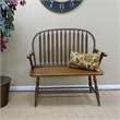 Carolina Classics Windsor Living Room Bench in American Oak
