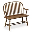 Carolina Classics Windsor Living Room Bench in American Oak