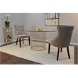 Carolina Classics Julia Tufted Back Upholstered Dining Chair Espresso/Gray (2)